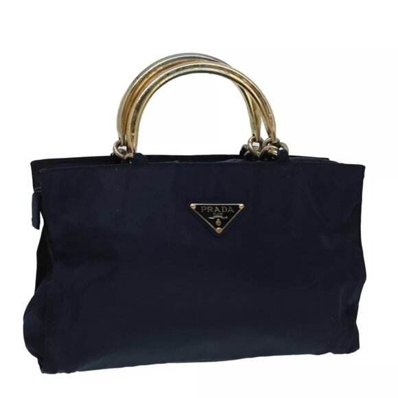 PRADA Hand Bag Nylon Navy Auth - Picture 13 of 16